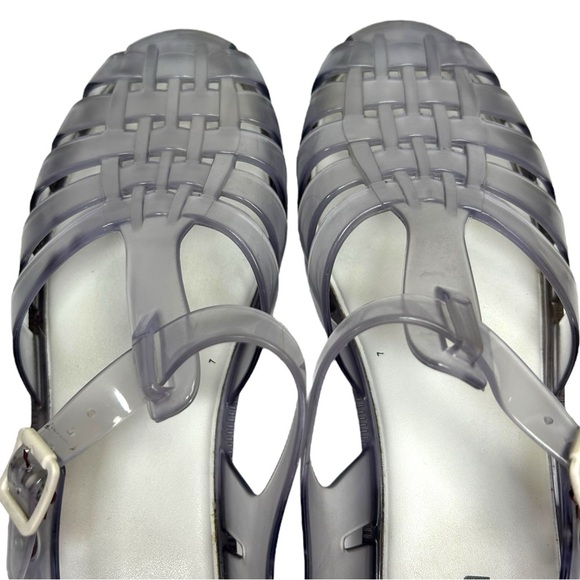 Melissa - Women’s ‘Possession' Jelly Fisherman Flat Sandals - Clear, Size 8 US - Picture 13 of 16